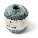 Häkelgarn Essentials Crochet 50g 280m mausgrau Rico Design