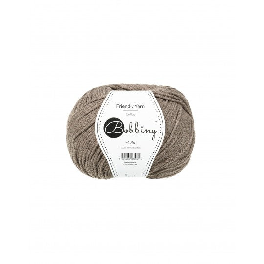 Bobbiny, Friendly Yarn 100g, Coffee, Häkeln und Stricken
