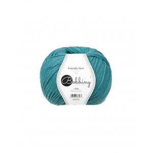 Bobbiny, Friendly Yarn 100g, Türkis, Häkeln und Stricken