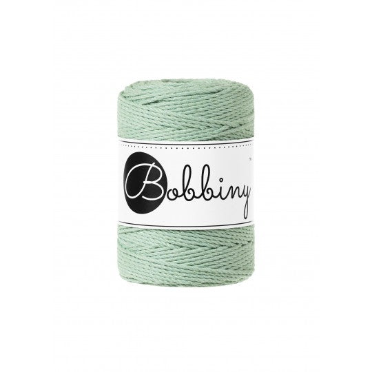 Bobbiny, Macrame Rope 1.5mm 100m, Aloe Baby, 3ply