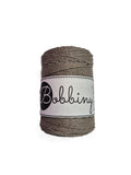 Bobbiny, Macrame Rope 1.5mm 100m, coffee, 3ply