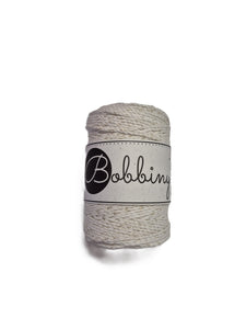 Bobbiny, Macrame Rope 1.5mm 100m, Golden Natural, 3ply