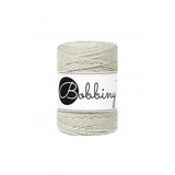 Bobbiny, Macrame Rope 1.5mm 100m, Pale Olive Baby, 3ply