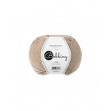 Bobbiny, Friendly Yarn 100g, Hell Braun, (Sand), Häkeln und Stricken