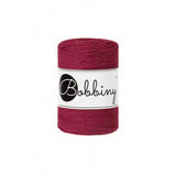 Bobbiny, Macrame Rope 1.5mm 100m, Wine Red, 3ply