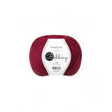 Bobbiny, Friendly Yarn 100g, Wine Red, Häkeln und Stricken