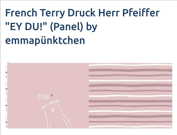 French Terry Druck Herr Pfeiffer 