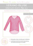 Papierschnittmuster lillesol stars No.13 Verano-Bluse *mit Video-Nähanleitung*