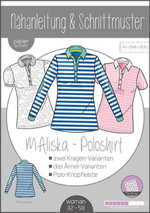 MAliska Poloshirt Damen – Papierschnittmuster von Ki-ba-doo