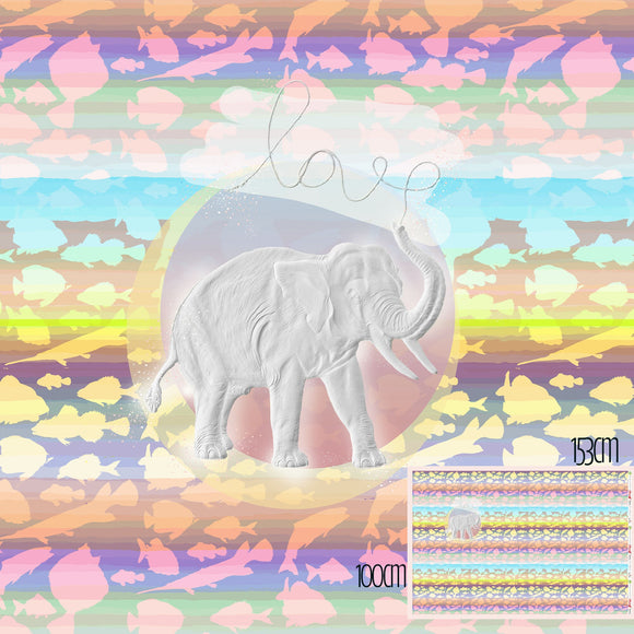 Der sanfte Elefant, Jersey Panel, Tante Gisi, Jersey, Lillestoff