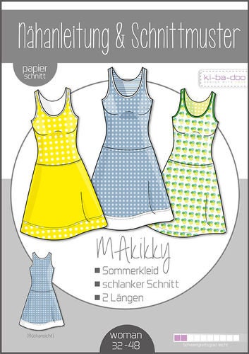 MaKikky Sommerkleid Damen – Papierschnittmuster von Ki-ba-doo