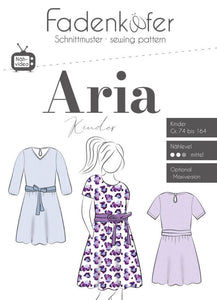Papierschnittmuster Kleid Aria Kinder von Fadenkäfer
