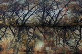 Baumwoll Jersey Wald Bäume Winter Äste Digital Print Stenzo
