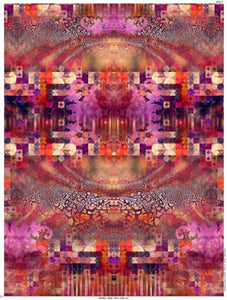 Jersey Damen rot violett Abstrakt Panel Stenzo Design
