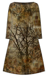 Jersey Damen Panel Baum Herbst Naturtöne Stenzo Design