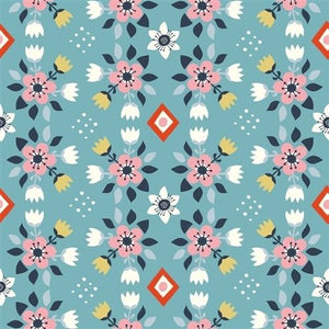 BIO-INTERLOCK BIRCH FABRICS Wildland Knits Flower 0,25m